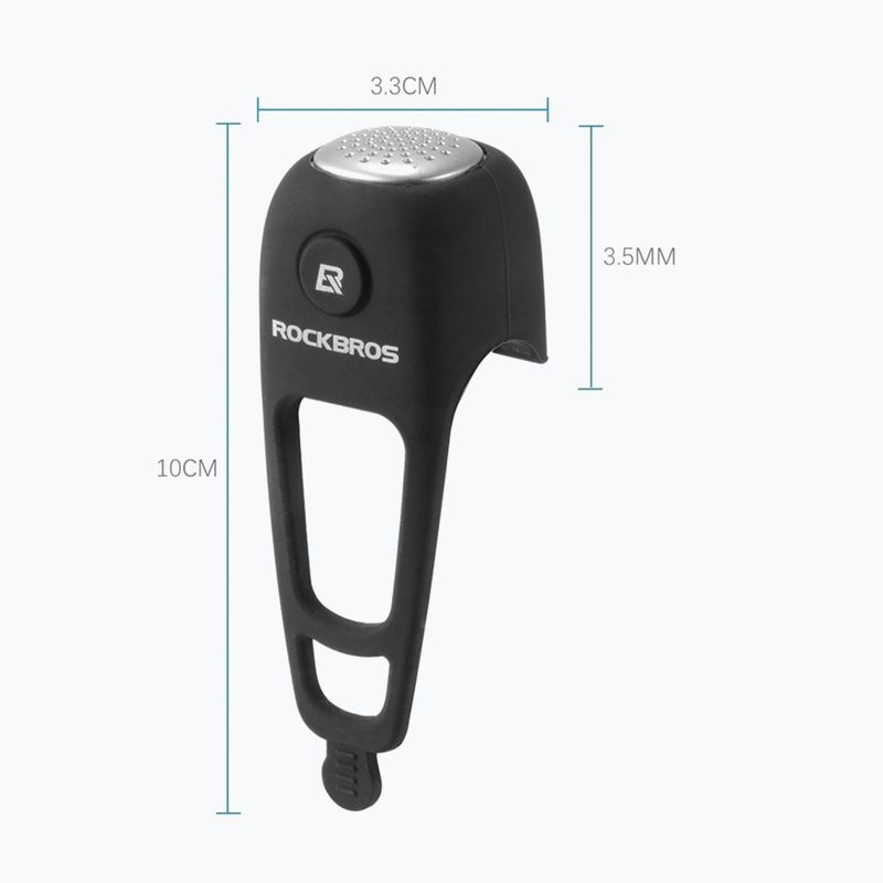 Dzwonek rowerowy Rockbros CB1709 black 2