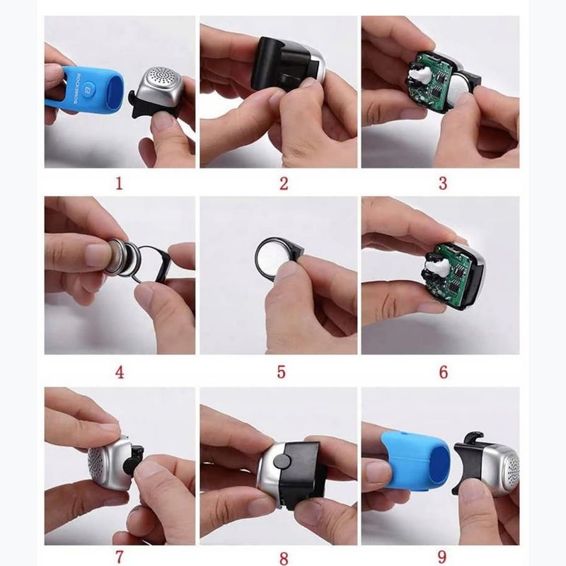 Dzwonek rowerowy Rockbros CB1709 black 4