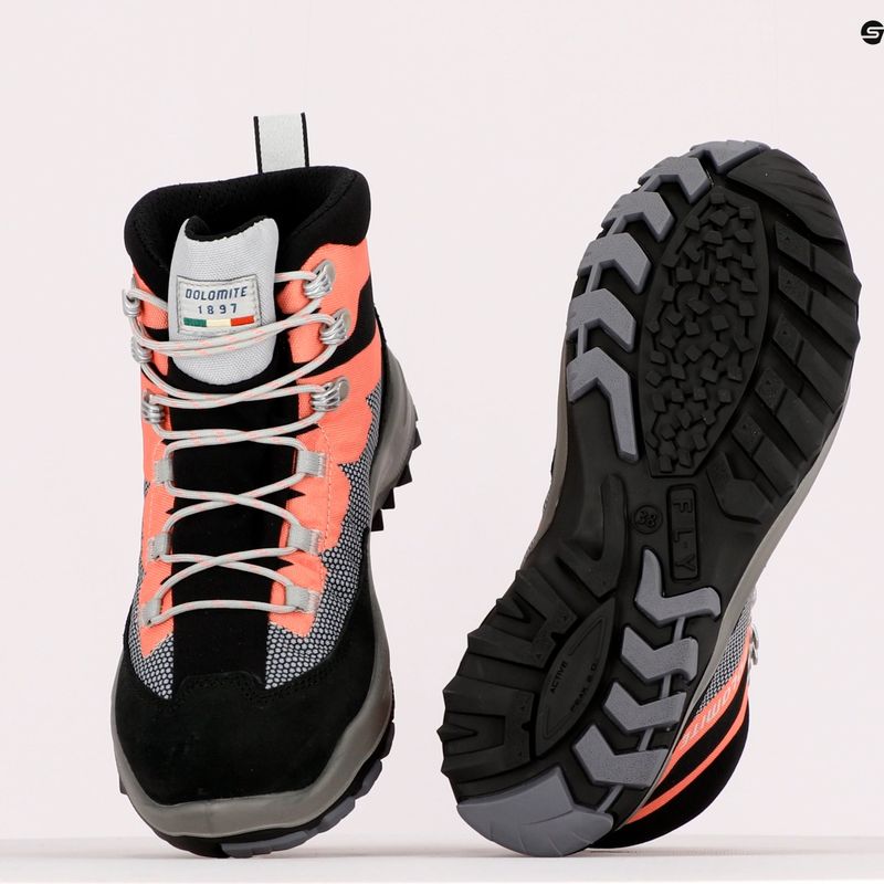 Buty trekkingowe dziecięce Dolomite Steinbock WT GTX grey/coral red 9