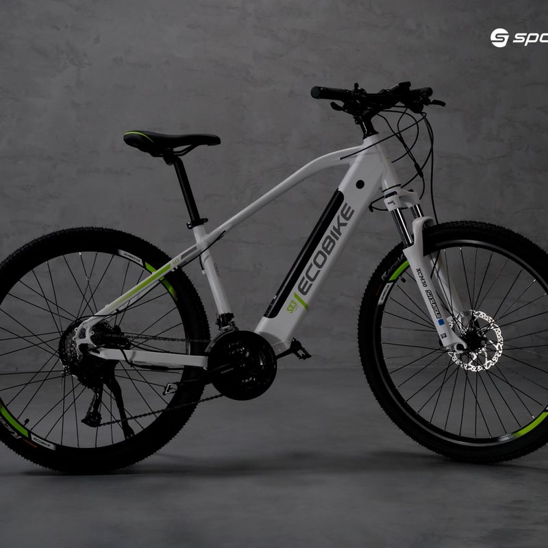 Rower elektryczny EcoBike SX3 36V 13Ah 468Wh X-CR LG white 11