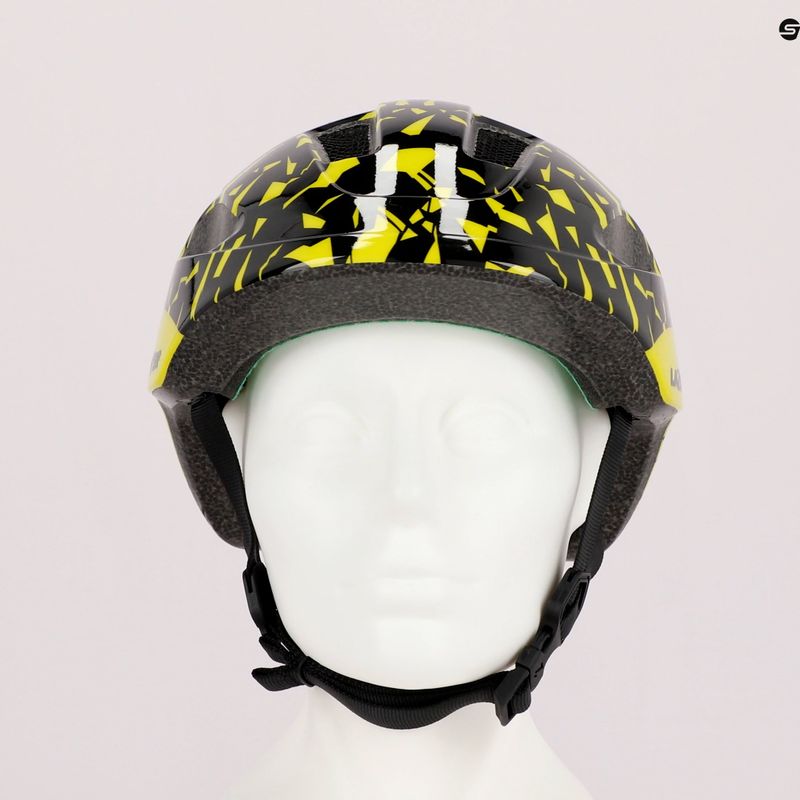 Kask rowerowy dziecięcy Lazer Nutz KinetiCore black flash/yellow 15