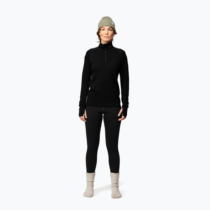 Bluza termoaktywna damska Devold Expedition Merino 235 Zip Neck black 2