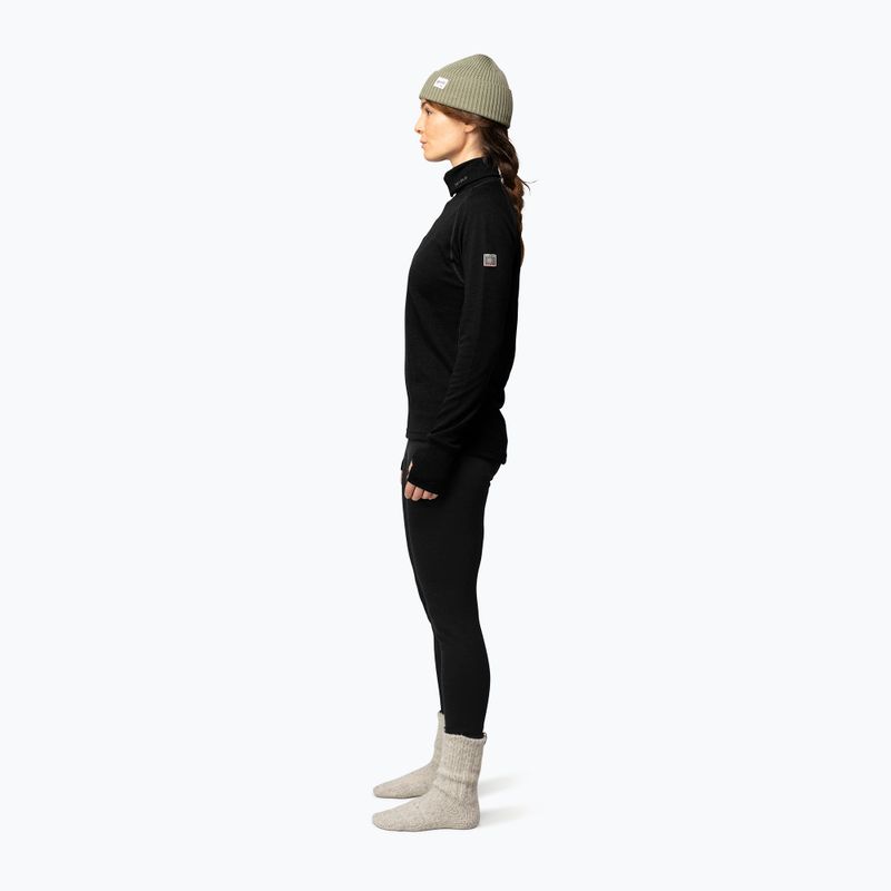 Bluza termoaktywna damska Devold Expedition Merino 235 Zip Neck black 4