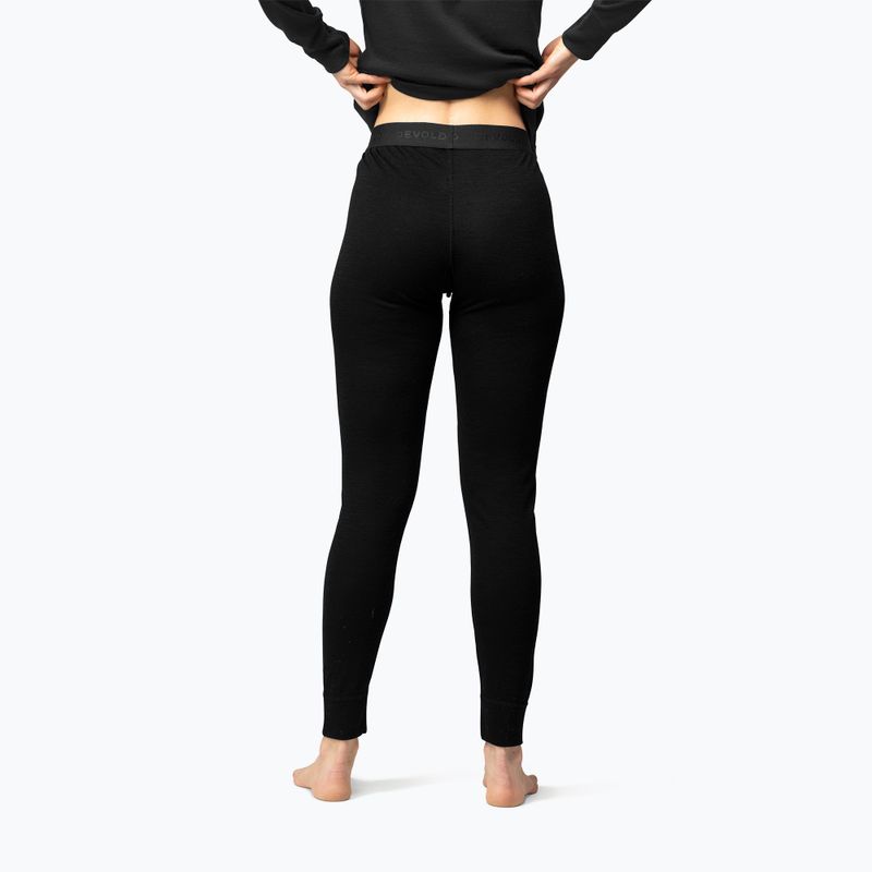 Spodnie termoaktywne damskie Devold Duo Active Merino 205 Longs black 2