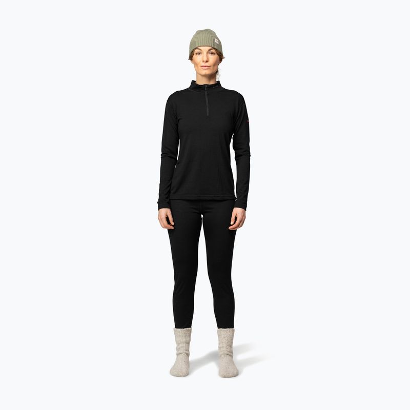 Bluza termoaktywna damska Devold Breeze Merino 150 Zip Neck black 2