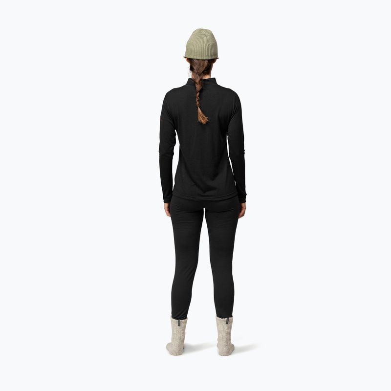 Bluza termoaktywna damska Devold Breeze Merino 150 Zip Neck black 3