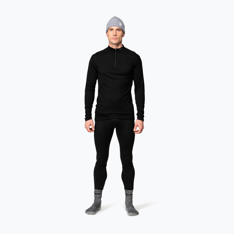 Bluza termoaktywna męska Devold Breeze Merino 150 Zip Neck black 2