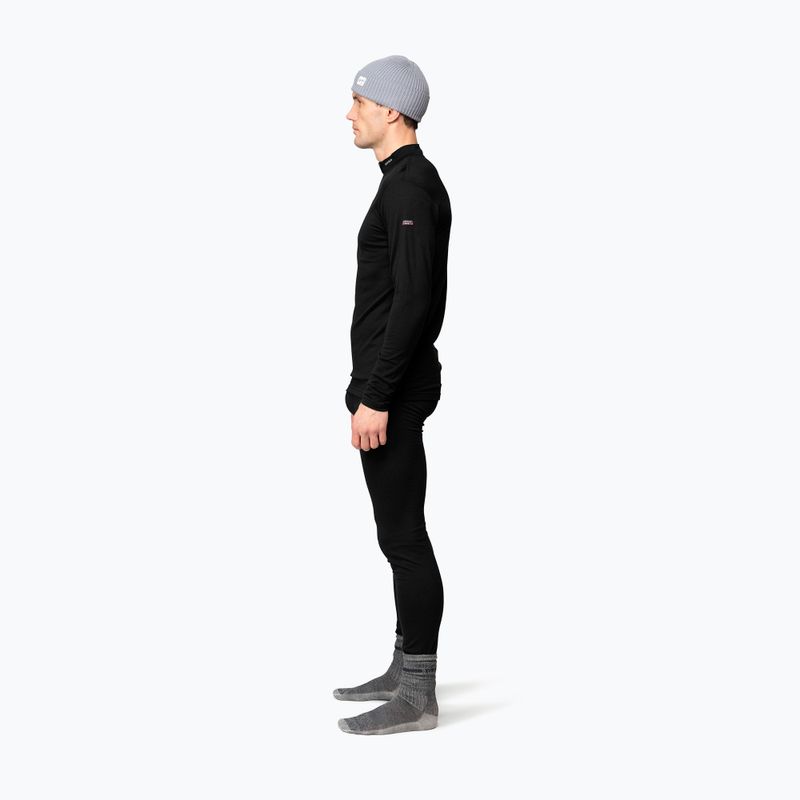 Bluza termoaktywna męska Devold Breeze Merino 150 Zip Neck black 4