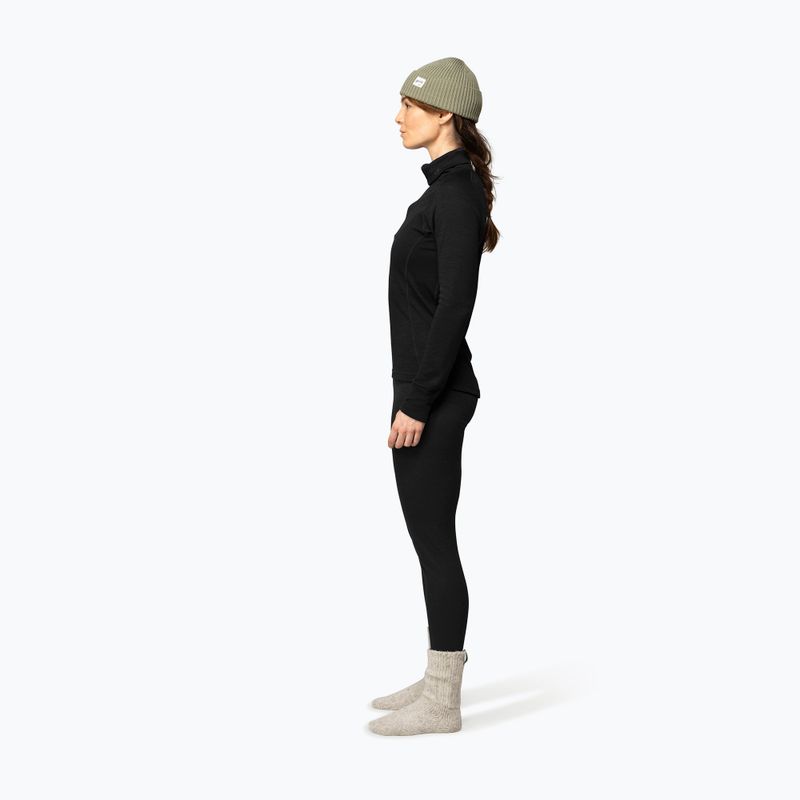 Bluza termoaktywna damska Devold Duo Active Merino 205 Zip Neck black 4