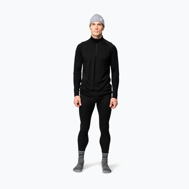 Bluza termoaktywna męska Devold Duo Active Merino 205 Zip Neck black 2