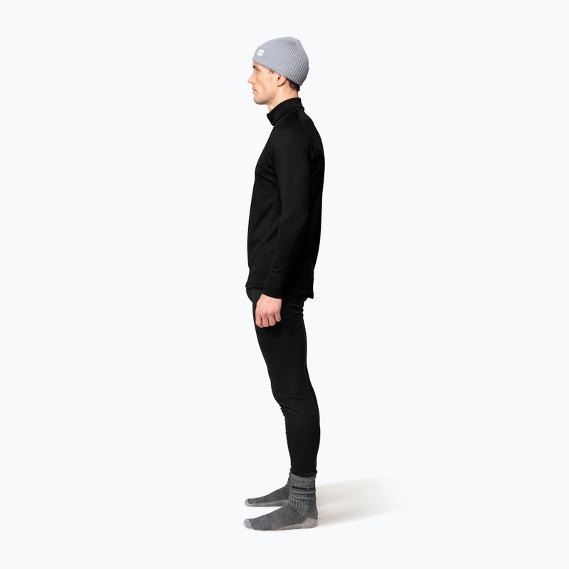 Bluza termoaktywna męska Devold Duo Active Merino 205 Zip Neck black 4
