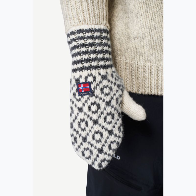 Rękawiczki Devold Svalbard Wool Mitten offwhite/anthracite 2