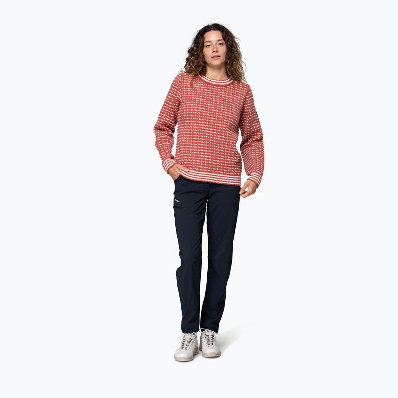 Sweter Devold Islender Refined marsala/offwhite 2
