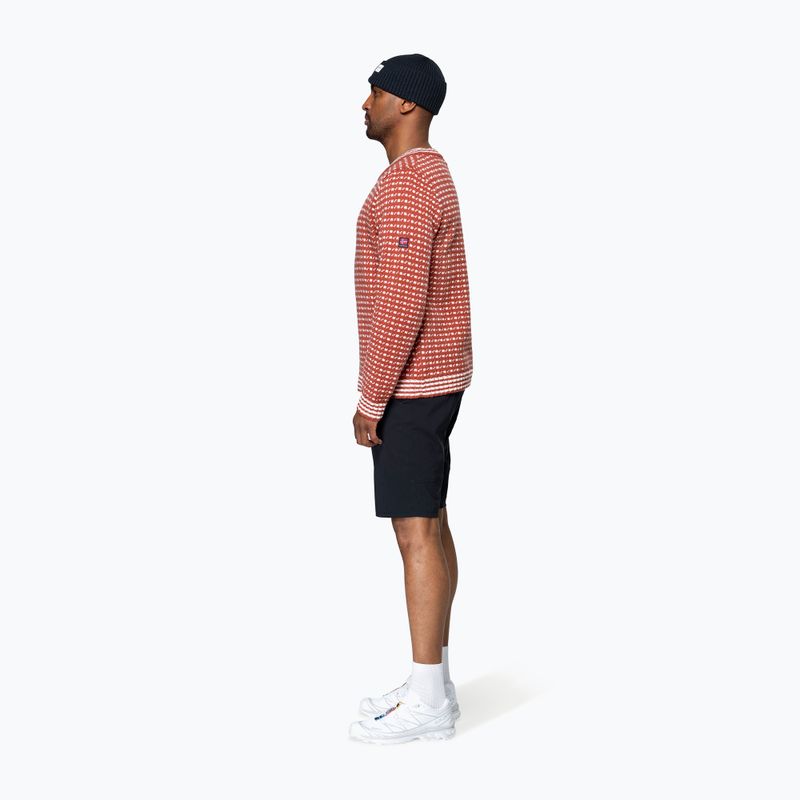 Sweter Devold Islender Refined marsala/offwhite 7