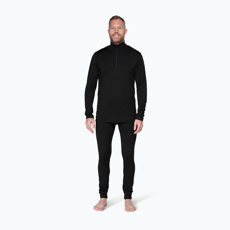 Bluza termoaktywna męska Devold Breeze Plus Merino 200 Zip Neck black 2