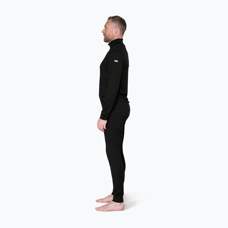Bluza termoaktywna męska Devold Breeze Plus Merino 200 Zip Neck black 4
