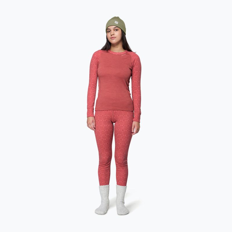 Bluza termoaktywna damska Devold Duo Active Merino 205 marsala 2