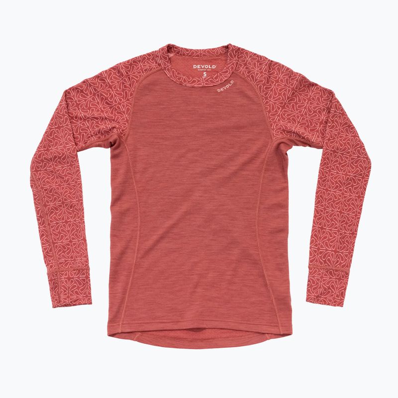 Bluza termoaktywna damska Devold Duo Active Merino 205 marsala 5