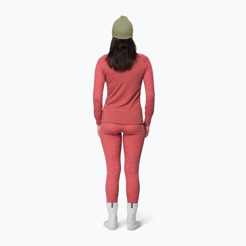 Bluza termoaktywna damska Devold Duo Active Merino 205 Zip Neck marsala 3
