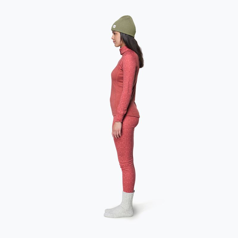 Bluza termoaktywna damska Devold Duo Active Merino 205 Zip Neck marsala 4