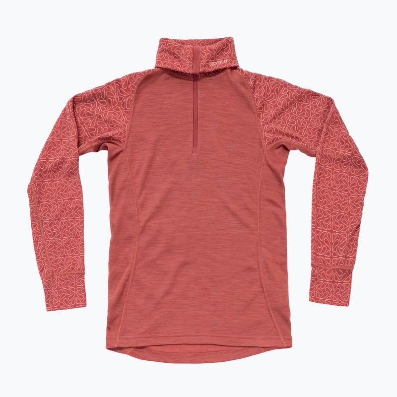 Bluza termoaktywna damska Devold Duo Active Merino 205 Zip Neck marsala 5