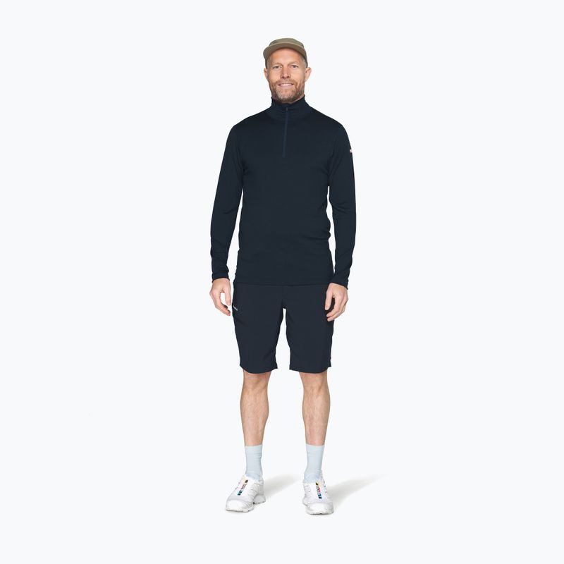 Bluza termoaktywna męska Devold Breeze Plus Merino 200 Zip Neck ink 2