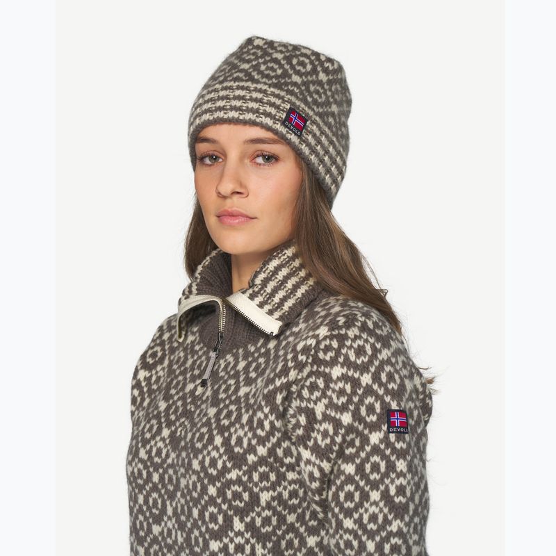Czapka zimowa Devold Svalbard Wool falcon/offwhite 2