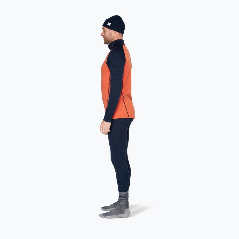Bluza termoaktywna męska Devold Duo Active Merino 205 Zip Neck brick 4