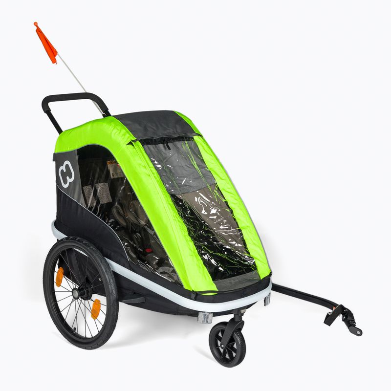 Przyczepka rowerowa Hamax Avenida One limonkowa