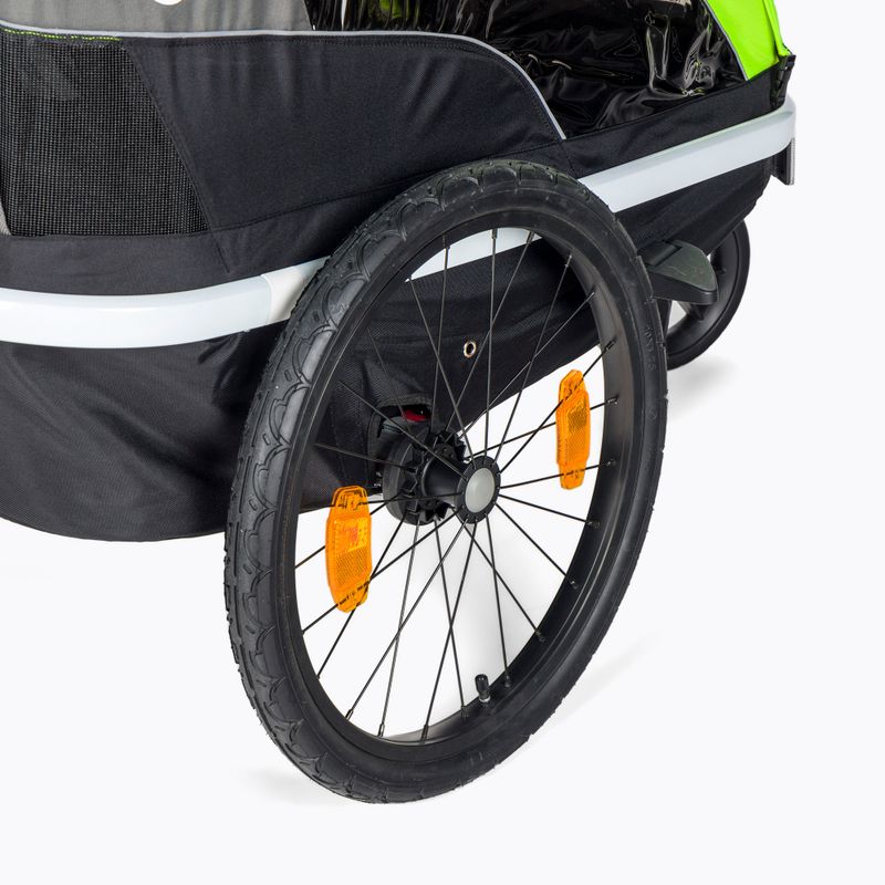 Przyczepka rowerowa Hamax Avenida One limonkowa 6