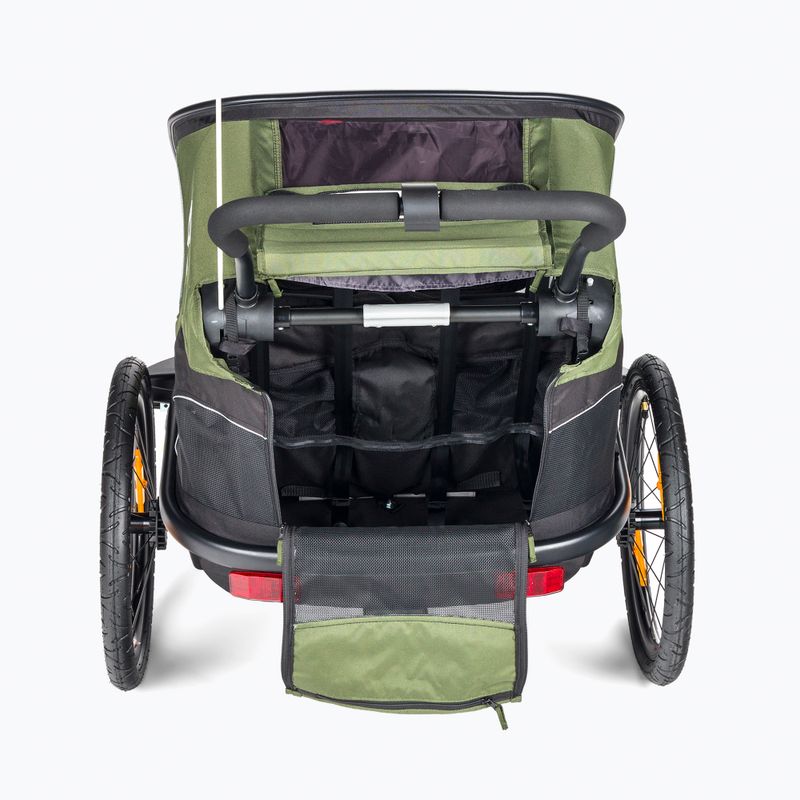 Przyczepka rowerowa Hamax Outback Twin zielona/czarna 4