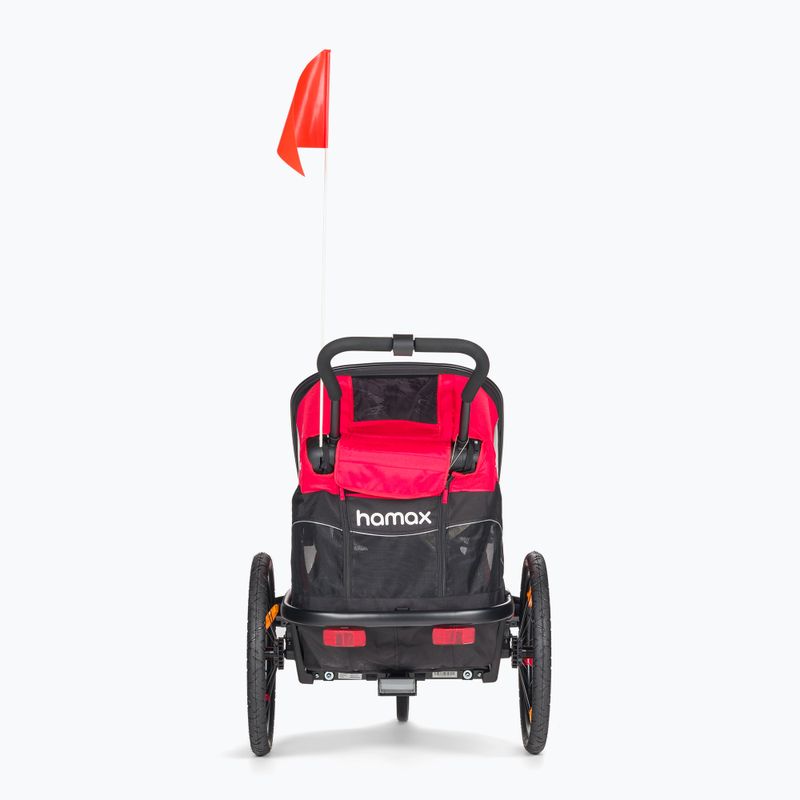 Przyczepka rowerowa Hamax Outback One czerwona/czarna 3