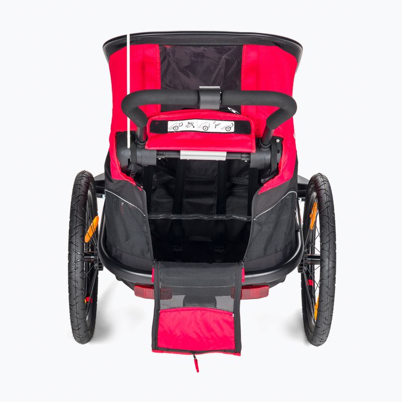 Przyczepka rowerowa Hamax Outback One czerwona/czarna 4