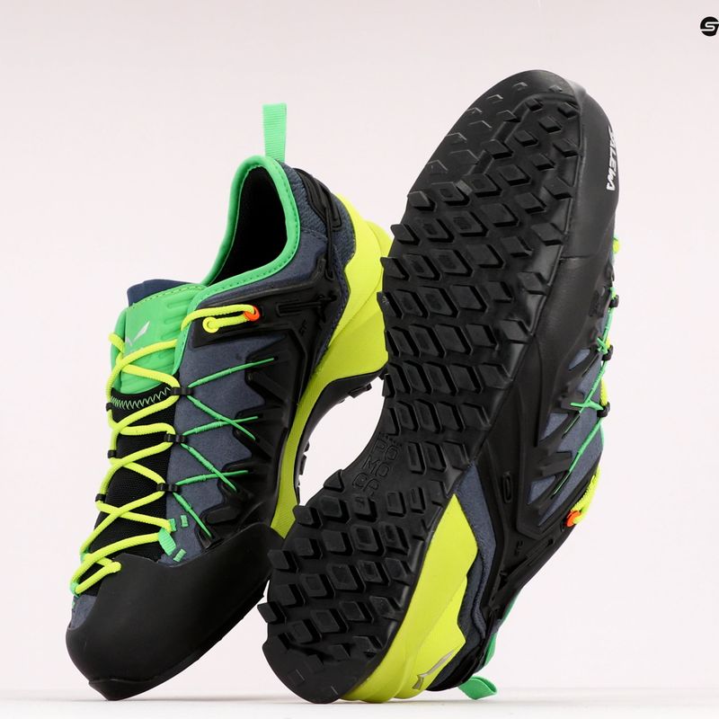Buty podejściowe męskie Salewa Wildfire Edge ombre blue/fluo yellow 10