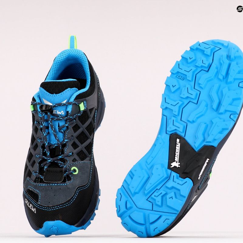 Buty trekkingowe dziecięce Salewa Wildfire ombre blue/fluo green 9