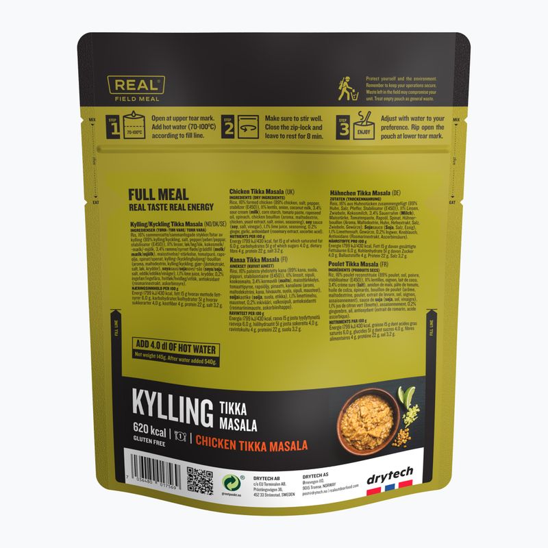 Żywność liofilizowana Real Turmat Kurczak Tika Masala 145 g 2
