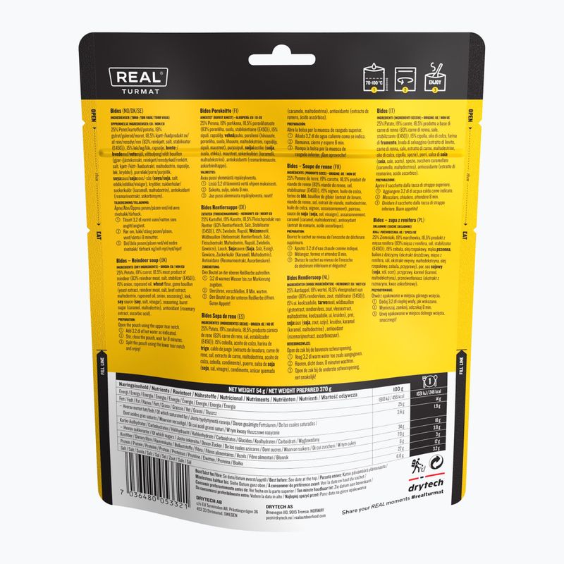 Żywność liofilizowana Real Turmat Zupa z Renifera 54 g 2