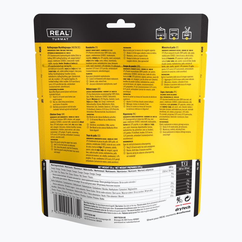 Żywność liofilizowana Real Turmat Zupa z Kurczaka 59 g 2