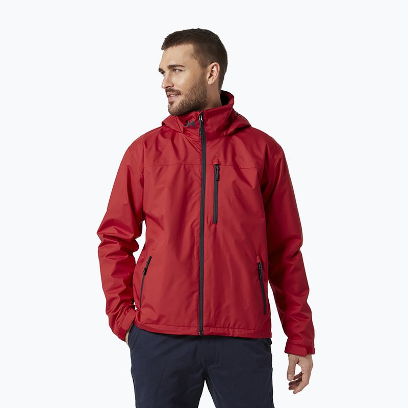 Kurtka żeglarska męska Helly Hansen Crew Hooded red