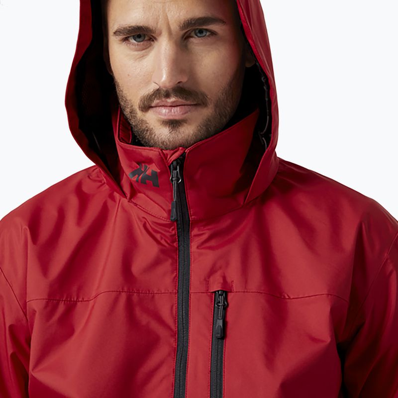 Kurtka żeglarska męska Helly Hansen Crew Hooded red 3