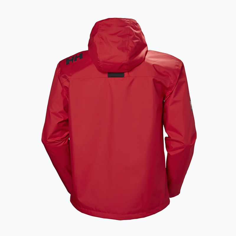 Kurtka żeglarska męska Helly Hansen Crew Hooded red 8