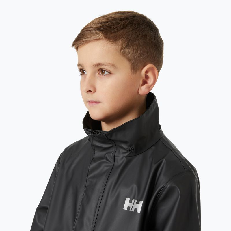 Kurtka żeglarska dziecięca Helly Hansen Moss black 4