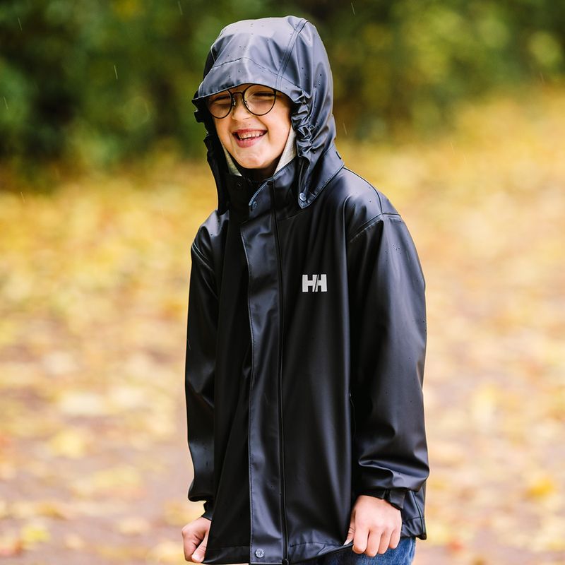 Kurtka żeglarska dziecięca Helly Hansen Moss black 8