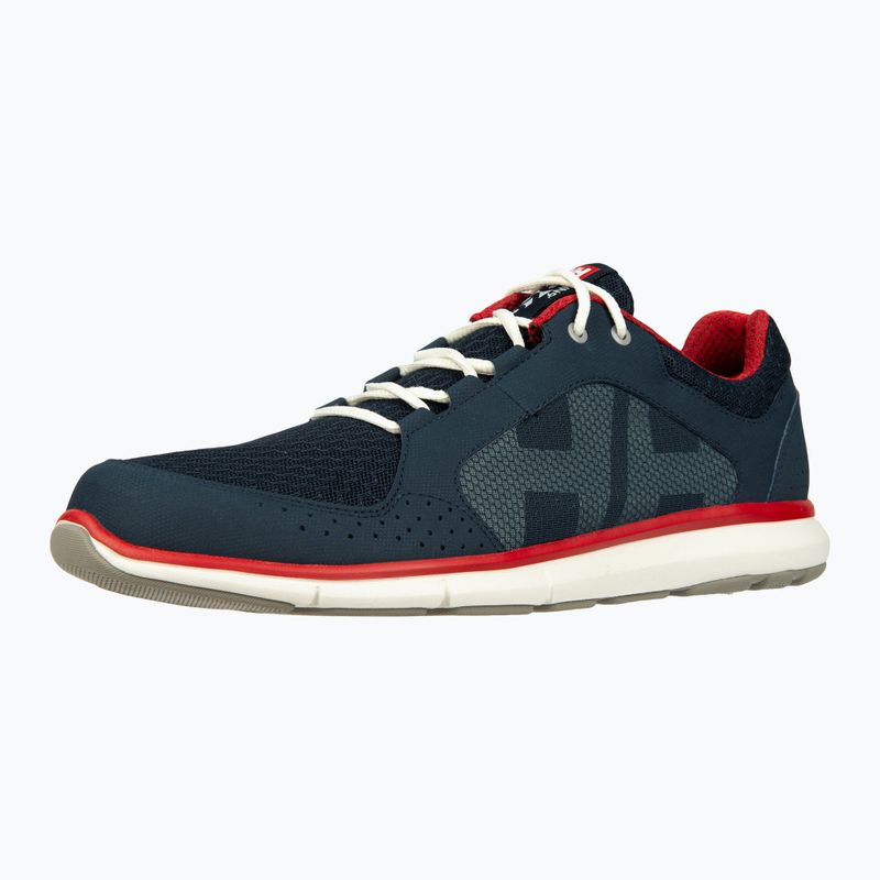 Buty żeglarskie męskie Helly Hansen Ahiga V4 Hydropower navy/flag red/off white 10