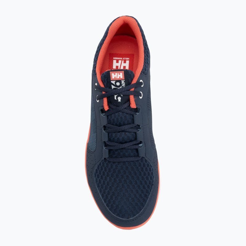 Buty damskie Helly Hansen Ahiga V4 Hydropower navy/off white/cayenne 5