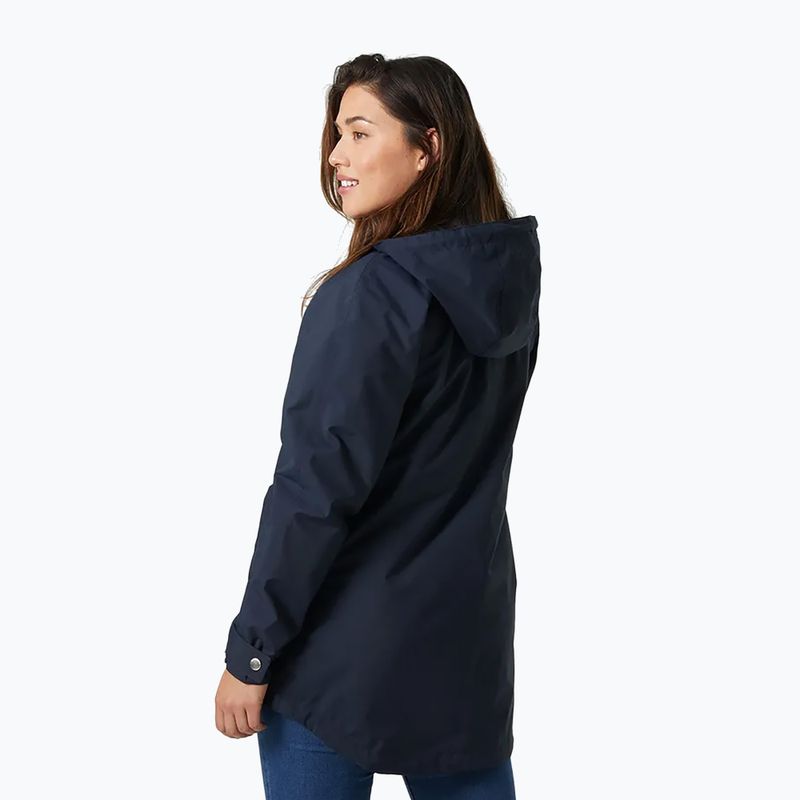 Płaszcz przeciwdeszczowy damski Helly Hansen Valentia Raincoat navy 2