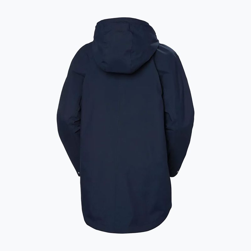 Płaszcz przeciwdeszczowy damski Helly Hansen Valentia Raincoat navy 7