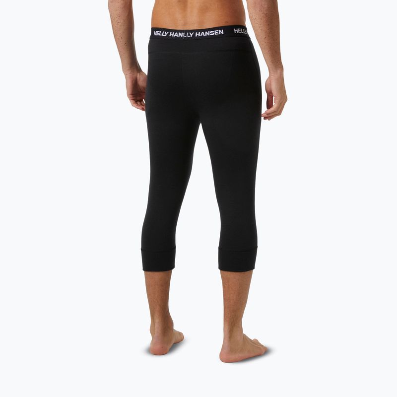 Spodnie termoaktywne męskie Helly Hansen Lifa Merino Midweight 3/4 black 2