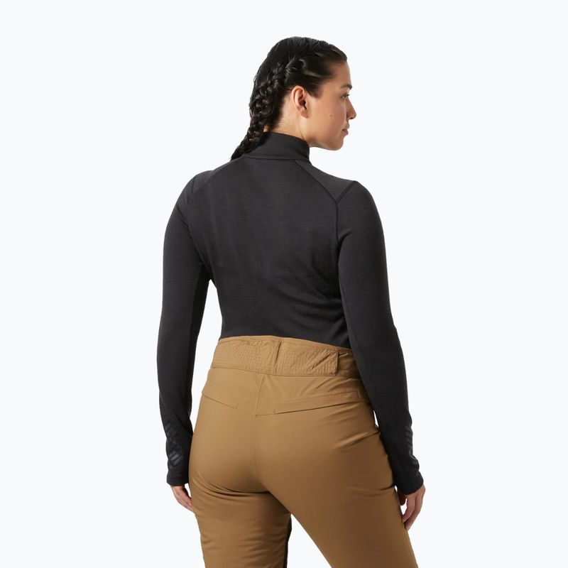 Bluza termoaktywna damska Helly Hansen Lifa Merino Midweight 1/2 Zip black 2