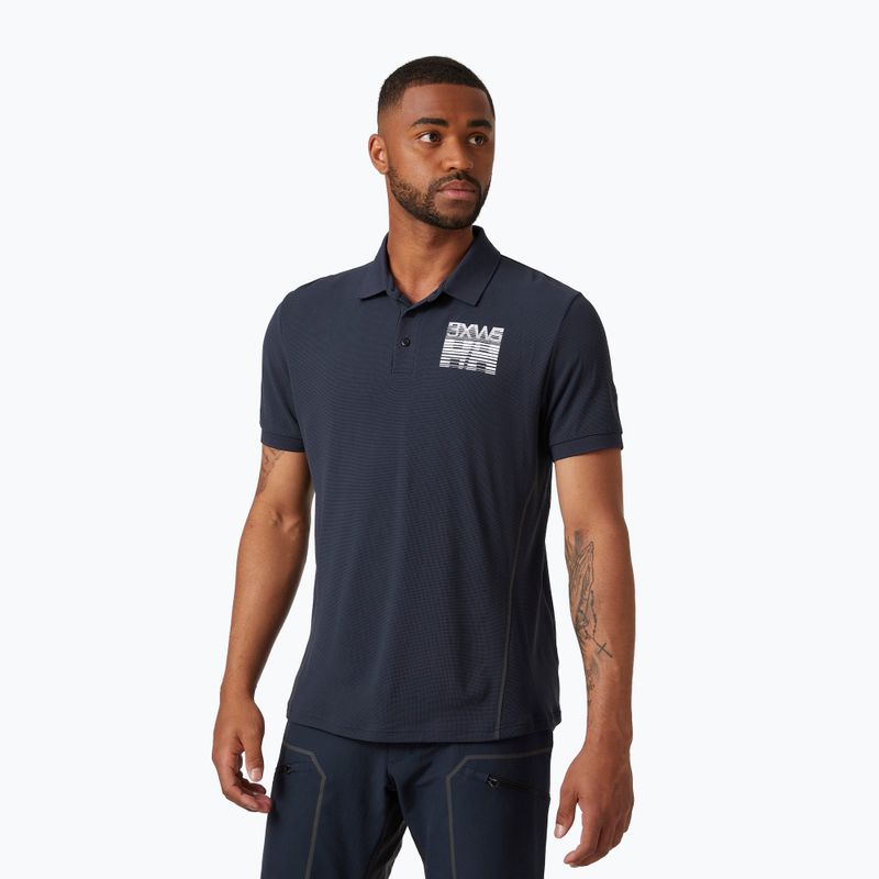 Koszulka trekkingowa męska Helly Hansen Hp Racing Polo navy